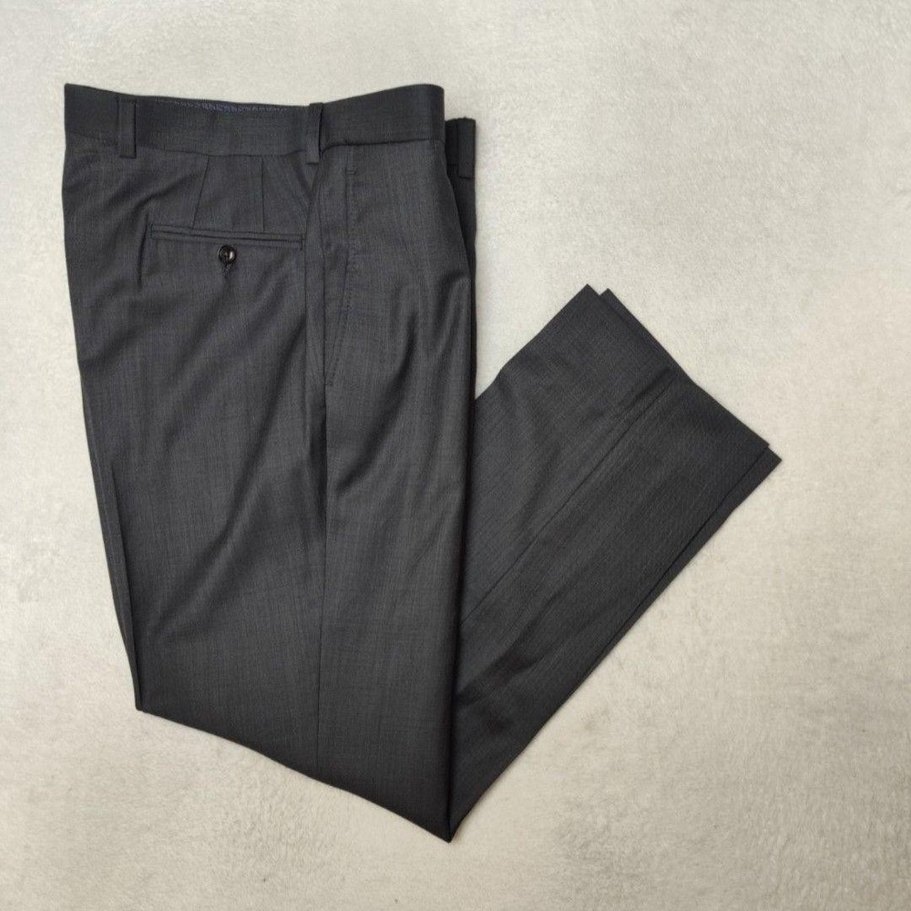 Ted Baker Pants Mens 35x30 Gray Wool Jefferson Slim Tapered Dress Slacks Suit